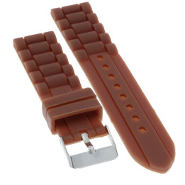 PASEK DO ZEGARKA 20 mm DILOY S260.2.20 SILIKON BRĄZOWY