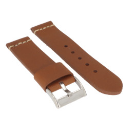 PASEK DO ZEGARKA 22 mm DILOY 392.22.3 BRĄZOWY