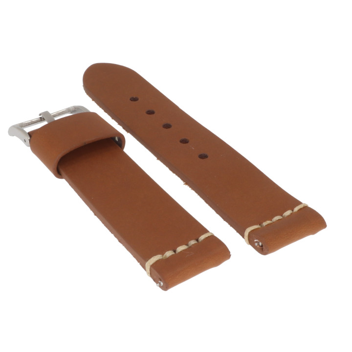 PASEK DO ZEGARKA 22 mm DILOY 392.22.3 BRĄZOWY