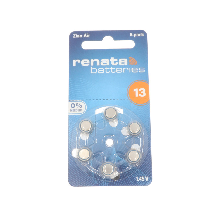 ORYGINALNA BATERIA SŁUCHOWA RENATA 13 PR48 CENA ZA 6 SZT