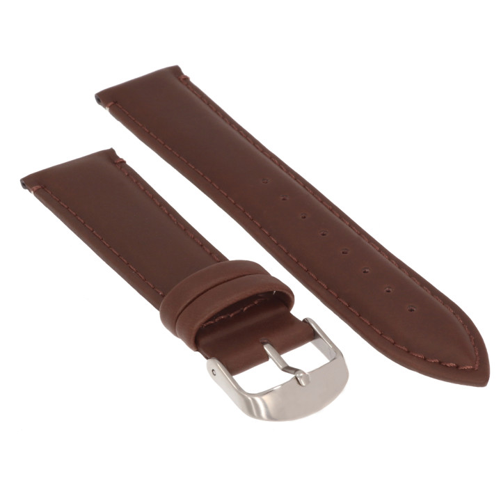 PASEK DO ZEGARKA 22 mm DILOY 77.22.2  BRĄZOWY