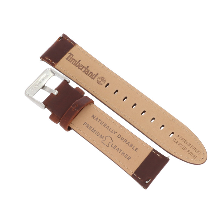 PASEK DO ZEGARKA 22 mm TIMBERLAND TDSGF0041201-STL BRĄZOWY