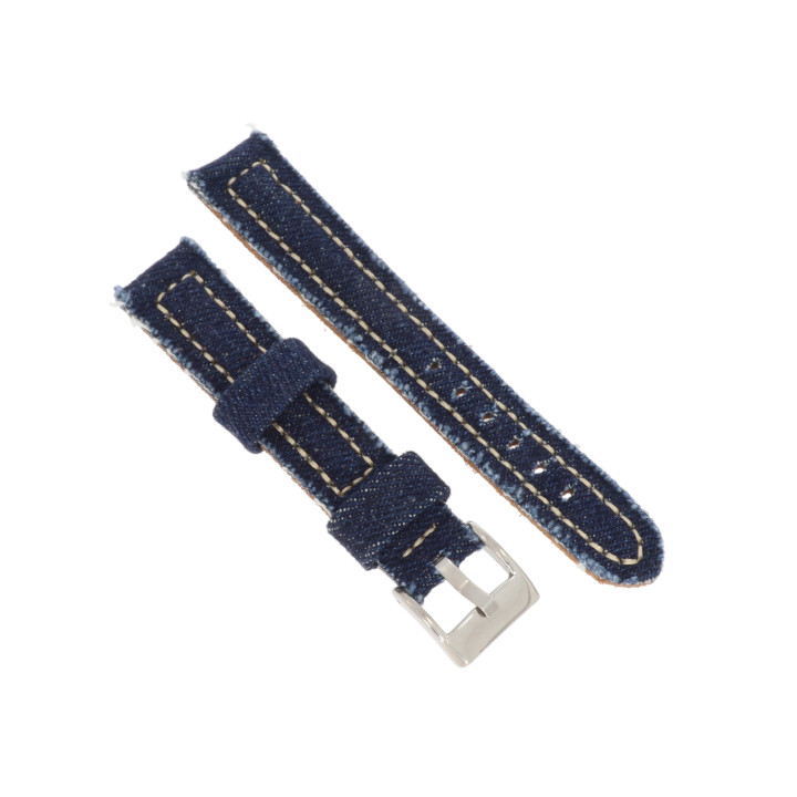 PASEK DO ZEGARKA 18 mm DILOY 389.18.5 GRANATOWY JEANS