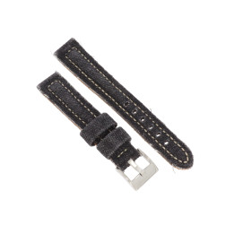 PASEK DO ZEGARKA 18 mm DILOY 389.18.1 CZARNY JEANS