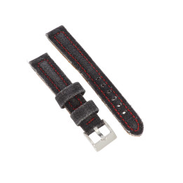 PASEK DO ZEGARKA 18 mm DILOY 389.18.1.6 CZARNY JEANS