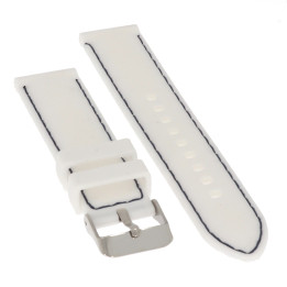 PASEK DO ZEGARKA 20 mm DILOY SBR10.20.22 SILIKON BIAŁY