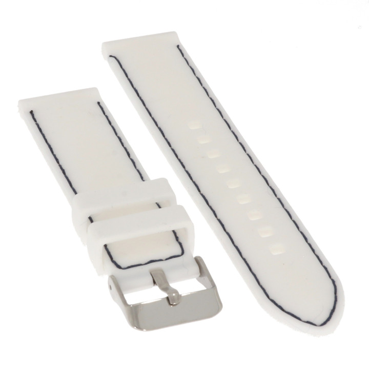 PASEK DO ZEGARKA 20 mm DILOY SBR10.20.22 SILIKON BIAŁY