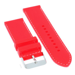 PASEK DO ZEGARKA 26 mm DILOY SBR10.26.6 CZERWONY