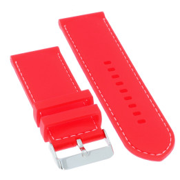 PASEK DO ZEGARKA 28 mm DILOY SBR10.28.6 CZERWONY