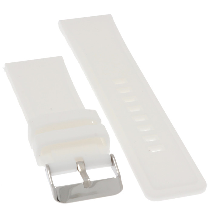 PASEK DO ZEGARKA 24 mm DILOY SBR16.24.22 BIAŁY