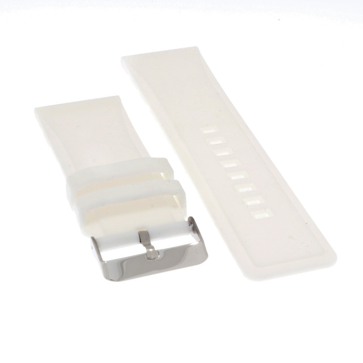 PASEK DO ZEGARKA 28 mm DILOY SBR16.28.22 BIAŁY