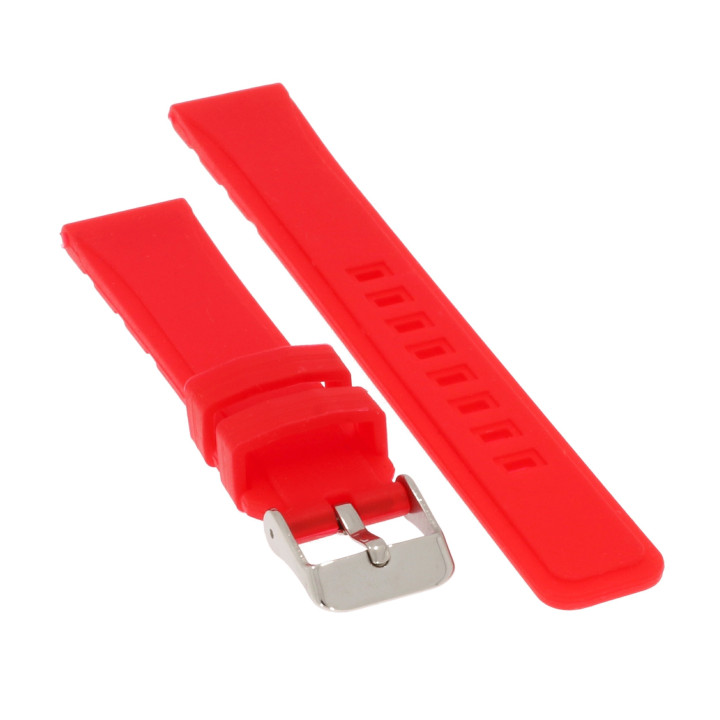 PASEK DO ZEGARKA 18 mm DILOY SBR16.18.6 CZERWONY