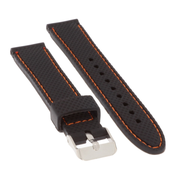 PASEK DO ZEGARKA 18 mm DILOY SBR22.18.1.12 CZARNY