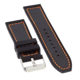 PASEK DO ZEGARKA 24 mm DILOY SBR4.24.1.12 CZARNY