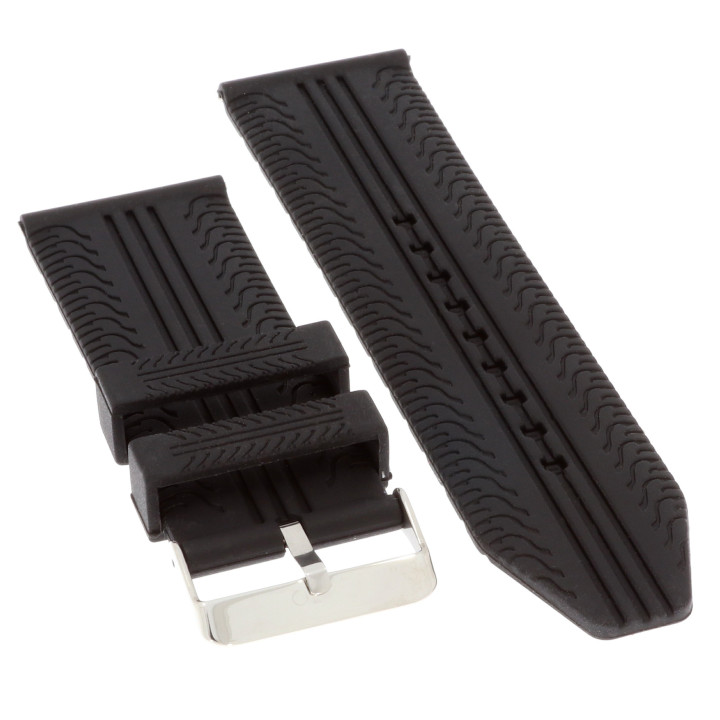 PASEK DO ZEGARKA 30 mm DILOY SBR06.30.1 CZARNY