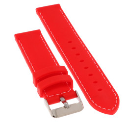 PASEK DO ZEGARKA 20 mm DILOY SBR07.20.6.22 CZERWONY
