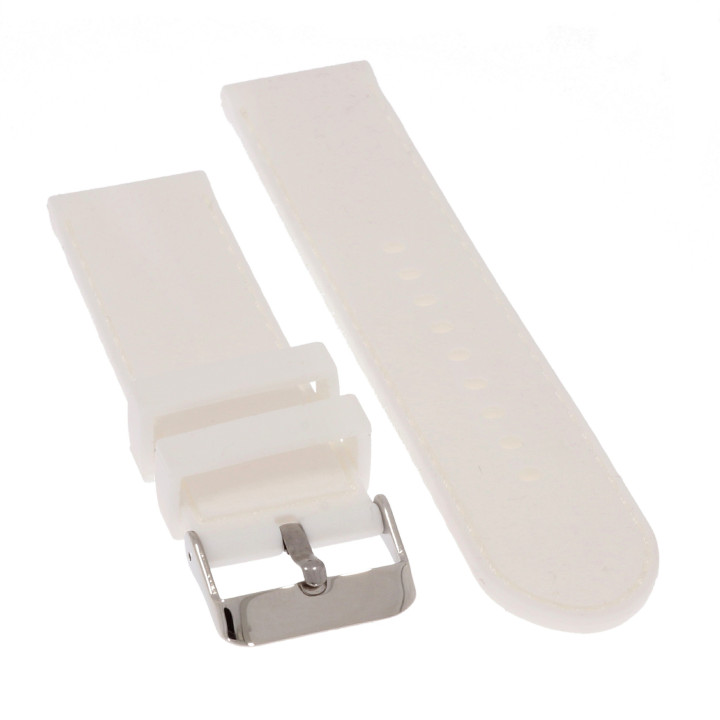 PASEK DO ZEGARKA 22 mm DILOY SBR08.22.22 BIAŁY