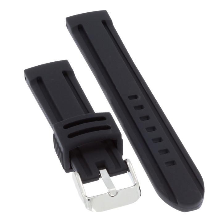 PASEK DO ZEGARKA 20 mm DILOY SBR21.20.1 CZARNY