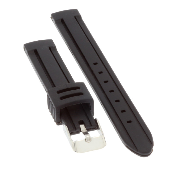 PASEK DO ZEGARKA 16 mm DILOY S253.16.1 CZARNY
