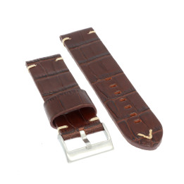 PASEK DO ZEGARKA 24 mm DILOY 403.24.2 BRĄZOWY
