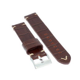 PASEK DO ZEGARKA 20 mm DILOY 403.20.2 BRĄZOWY