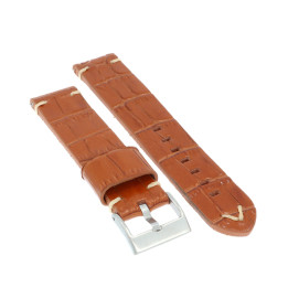 PASEK DO ZEGARKA 20 mm DILOY 403.20.3 BRĄZOWY