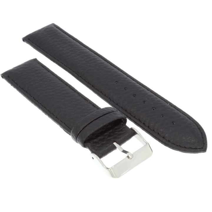 PASEK DO ZEGARKA 24 mm DILOY P205EL.24.1 CZARNY DŁUGI XL (1)