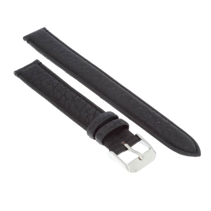 PASEK DO ZEGARKA 16 mm DILOY P205EL.16.1 CZARNY DŁUGI XL