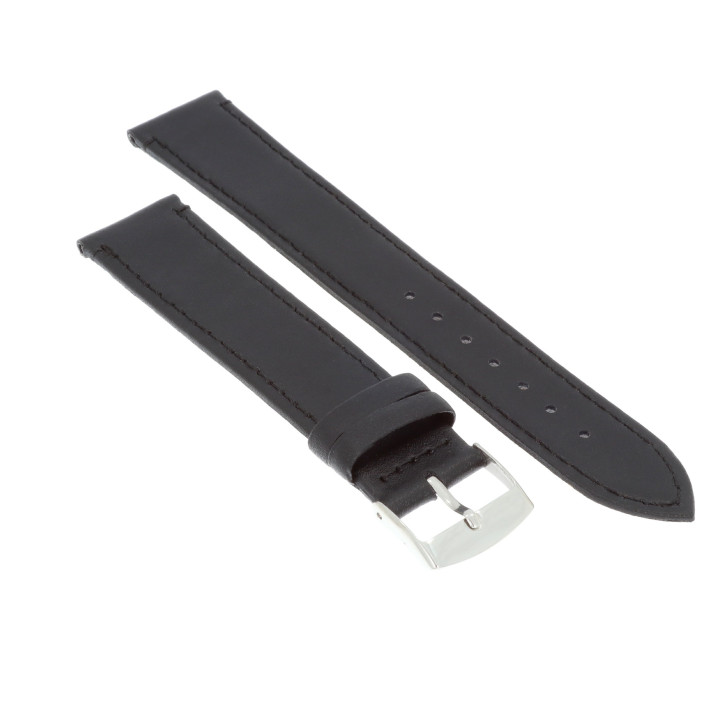 PASEK DO ZEGARKA 20 mm DILOY 304EL.20.1 CZARNY DŁUGI XL