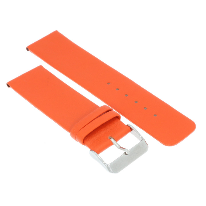 PASEK DO ZEGARKA 24 mm DILOY 327.12.24 POMARAŃCZOWY
