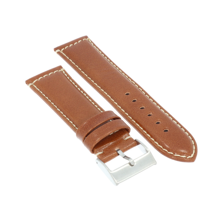 PASEK DO ZEGARKA 24 mm DILOY 363.24.8 (1) BRĄZOWY