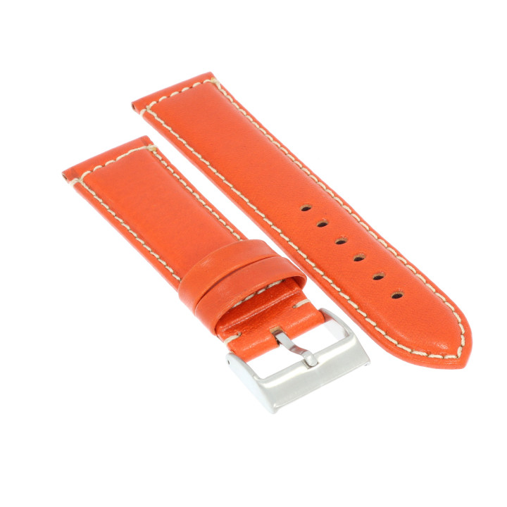 PASEK DO ZEGARKA 24 mm DILOY 363.24.12 POMARAŃCZOWY
