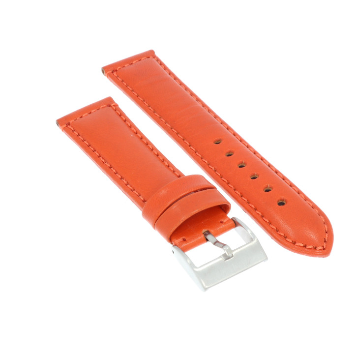 PASEK DO ZEGARKA 22 mm DILOY 363.22.12 POMARAŃCZOWY