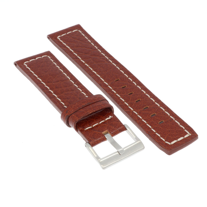 PASEK DO ZEGARKA 24 mm DILOY 362.24.8 BRĄZOWY