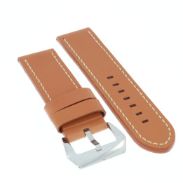 PASEK DO ZEGARKA 24 mm DILOY 384.24.3 BRĄZOWY