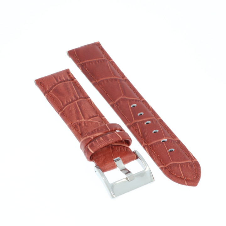 PASEK DO ZEGARKA 20 mm DILOY 368.20.8 BRĄZOWY