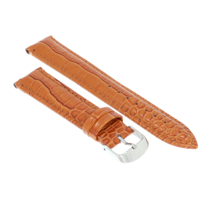 PASEK DO ZEGARKA 20 mm DILOY 412.20.3 BRĄZOWY