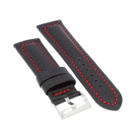 PASEK DO ZEGARKA 24 mm DILOY 374.24.1.6 CZARNY
