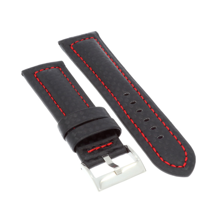 PASEK DO ZEGARKA 24 mm DILOY 374.24.1.6 CZARNY