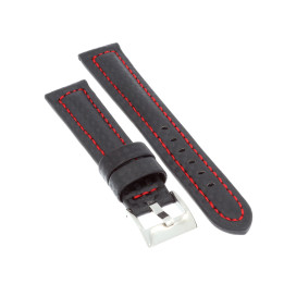 PASEK DO ZEGARKA 18 mm DILOY 374.18.1.6 CZARNY