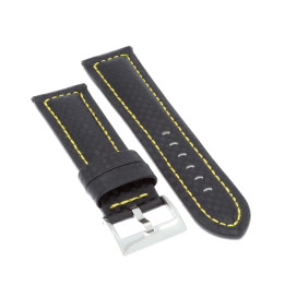 PASEK DO ZEGARKA 24 mm DILOY 374.24.1.10 CZARNY
