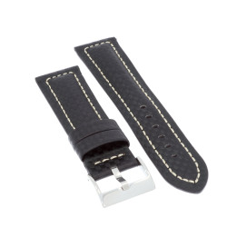 PASEK DO ZEGARKA 24 mm DILOY 374.24.1.22 CZARNY
