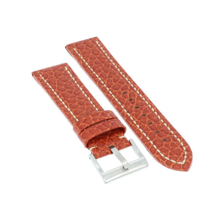 PASEK DO ZEGARKA 22 mm DILOY 376.22.8 BRĄZOWY
