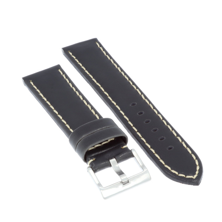 PASEK DO ZEGARKA 22 mm DILOY 377.22.1 CZARNY