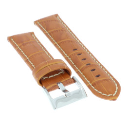 PASEK DO ZEGARKA 20 mm DILOY 378.20.3 BRĄZOWY