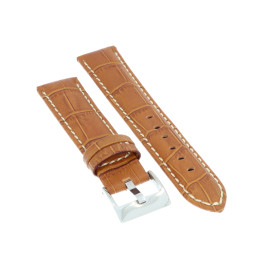 PASEK DO ZEGARKA 20 mm DILOY 378.20.9 BRĄZOWY