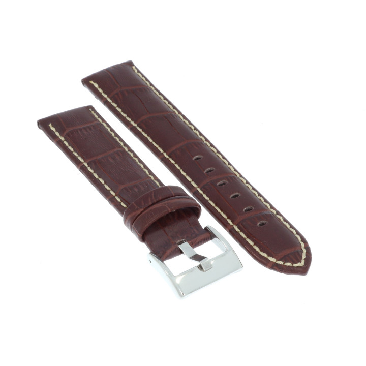 PASEK DO ZEGARKA 20 mm DILOY 378.20.2 BRĄZOWY