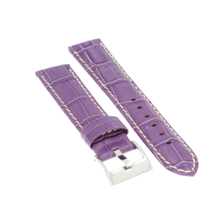PASEK DO ZEGARKA 20 mm DILOY 378.20.18 FIOLETOWY
